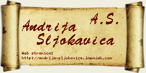 Andrija Šljokavica vizit kartica
